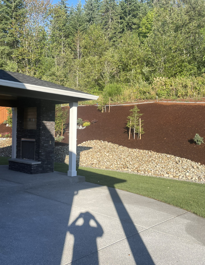 Newly done yard renovation in Seattle
